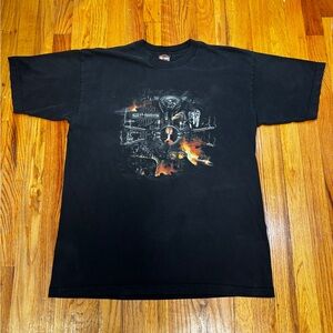 Y2K Harley-Davidson Flame Engine Tee 2002 Mankato MN Dealer tee